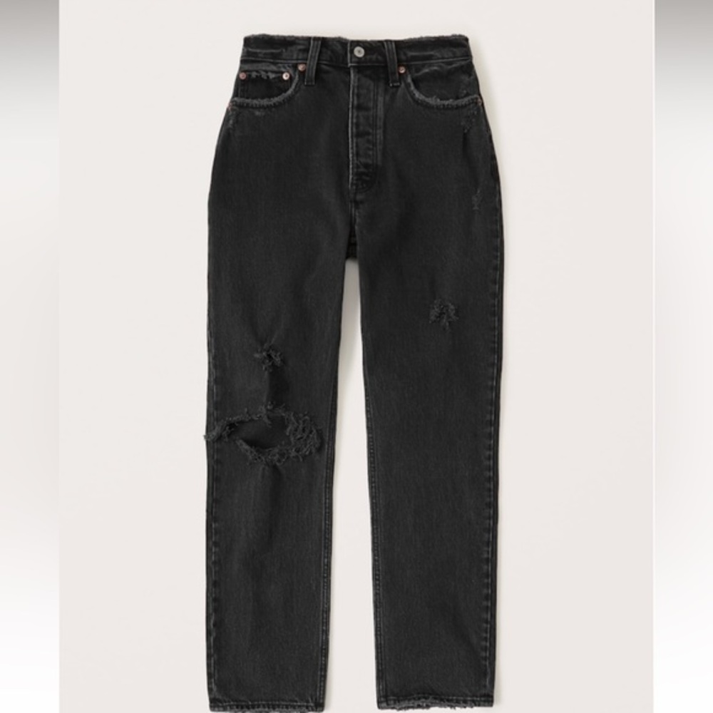 NWT Abercrombie&Fitch High Rise Curve Love Dad Jean